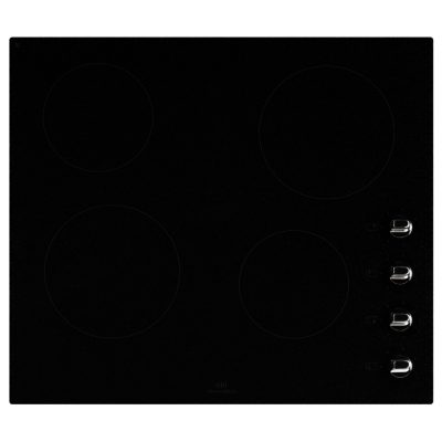 New World NWCR601 60cm Wide Electric Ceramic Hob in Granite Black